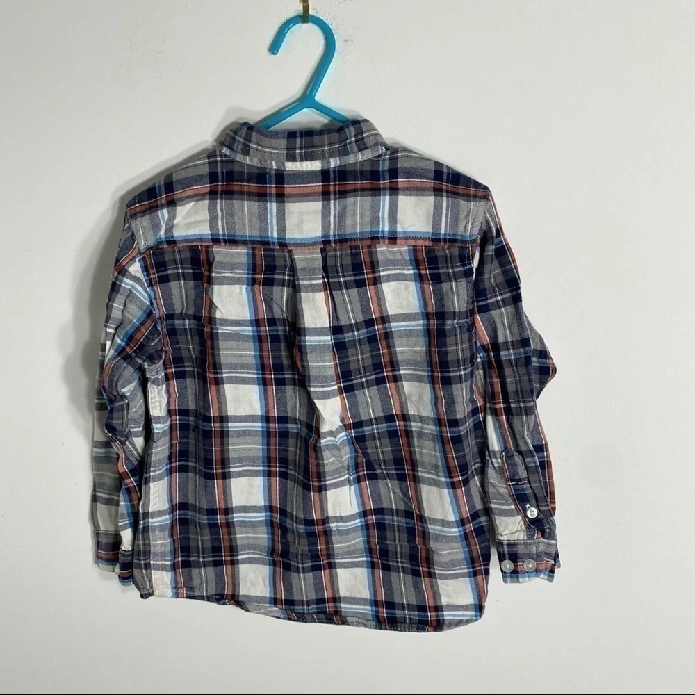 Children’s Place Plaid Button Down Sz 4T Boys